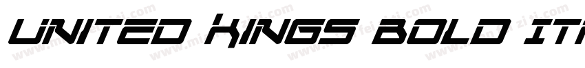 United Kings Bold Italic字体转换